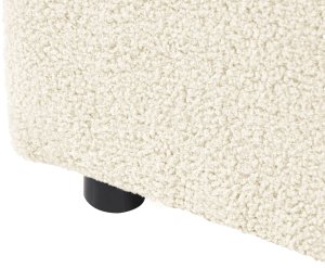 Beliani Moduł 1-osobowy AXEBO Złamana biel Boucle (804875) 5