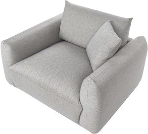 Beliani Fotel JUBEK Jasnoszary (813137) 6