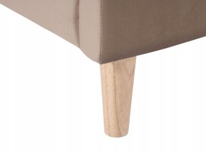 Beliani Łóżko dziecięce Domek Welur KERVAN 90 x 200 cm Jasnobrązowy (591930) 5
