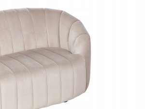 Beliani Sofa dla 2 osób MALUNG Welur Beżowy (598209) 2