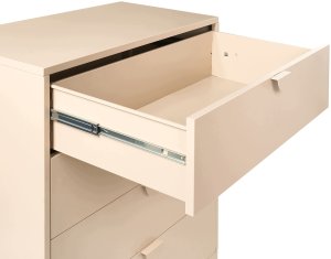 Beliani Komoda 4 szuflady ARDURA Metal Beżowy (807183) 3
