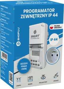 SHOPUJ.PL Programator czasowy zewnętrzny IP44 timer cyfrowy cykliczny włącznik 3680W 3