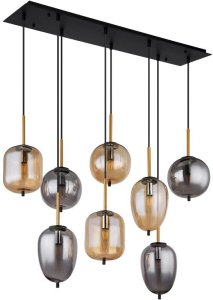 Lampa wisząca Globe Blacky czarna mat 8x E14 Globo 3
