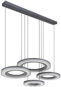 Lampa wisząca Globe LED Blasius czarna/biała ściemniacz CCT Globo 3