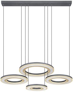 Lampa wisząca Globe LED Blasius czarna/biała ściemniacz CCT Globo 4