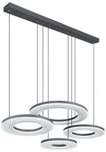 Lampa wisząca Globe LED Blasius czarna/biała ściemniacz CCT Globo 7