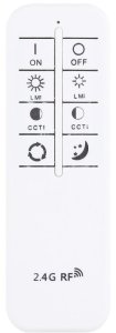 Lampa wisząca Globe LED Blasius czarna/biała ściemniacz CCT Globo 8