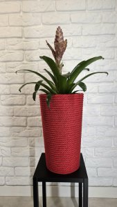 Adoni Doniczka bawełniana czerwona z wkładem 36 cm – ręcznie robiona (adoni-ba-red-36) 6