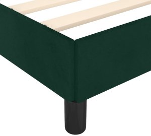 Vasagle Łóżko tapicerowane 90X200 zielone rama łóżka ze stelażem z zagłówkiem 9