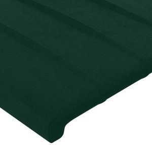 Vasagle Łóżko tapicerowane 90X200 zielone rama łóżka ze stelażem z zagłówkiem 10