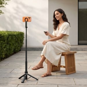 Selfie stick 4kom.pl TECH-PROTECT L11S MAGSAFE BLUETOOTH SELFIE STICK TRIPOD BLACK (5906302323395) 11
