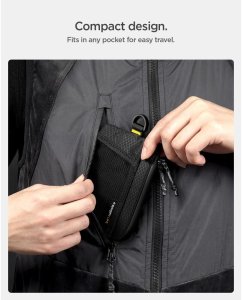 Spigen LF300 Soft RFID Card Holder Black (8800337243604-AFA11229) 6