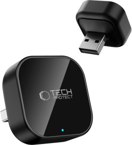 Radio samochodowe Canva Adapter TECH-PROTECT ULTRABOOST CA01 Apple CarPlay / Android Auto USB Bluetooth 5.4 Matte Black (5906302323876) 3
