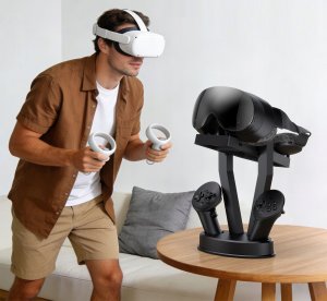 JYS Stojak uchwyt podstawka na gogle Vr 2x kontroler Meta Quest 2 3 3s Ps Vr 2 / -sdm006-v2 (SB11943) 3