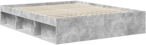 WaszeMeble Łóżko 160X200 szare rama łóżka dwuosobowe ze stelażem do sypialni 5