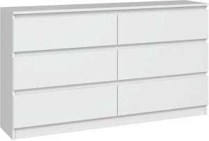 Biurko Meblar Zestaw Mebli Biurko Arto + Komoda Malwa M6 + Regał R60 biel Do Pokoju Biura (M-MP-ZSZ-ARTO-1-BIA) 3