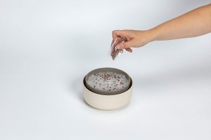 Kiełkownica do mikroliści z filtrem 16 cm beżowa Plastia Microgreens 5