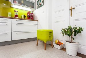 Ekobat Kompostownik domowy dla dżdżownic 50x38 cm zielony Plastia Urbalive 11