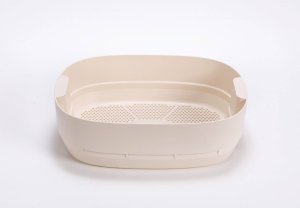 Ekobat Kompostownik domowy dla dżdżownic 50x38 cm beżowy Plastia Urbalive 6