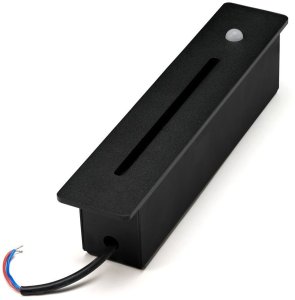 Oprawa schodowa Azzardo LED Erin 3W czujnik ruchu IP54 czarna 2