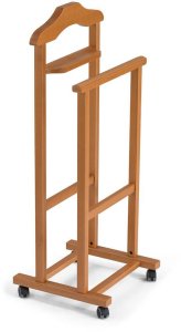 Arredamenti Wieszak stojący do sypialni 105x46 cm brązowy ARREDAMENTI MIRANO 3