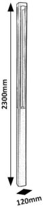 Rabalux Lampa ogrodowa słupek LED 30W Kalisz 77031 11