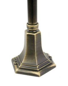 SU-MA Stojąca lampa ogrodowa K 5002/3 patyna mosiądz witraż Suma 4