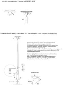 Lumes Głowica do lampy ogrodowej STER STR-HEAD Suma 4