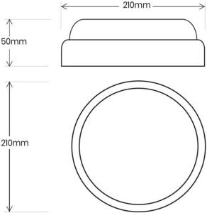 Eko-Light Oprawa kanałowa LED 18W hermetyczna okrągła IP64 DAVO EK1080 4