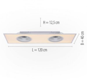 Lampa sufitowa Belideco LED Flat-Air 14643-16 LeuchtenDirekt 6