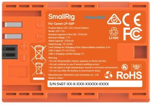 Akumulator Eneride SmallRig Camera Battery USB-C Rechargeable Canon LP-E6P Orange (5407) 5