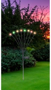 Globo Lampa Ogrodowa Solarna LED RGB 8x0,06W Stojąca 2