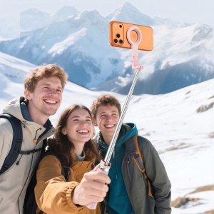 Selfie stick 4kom.pl TECH-PROTECT L11S MAGSAFE BLUETOOTH selfie stick tripod pink (5906302323401) 9