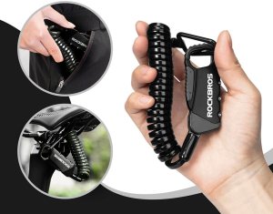 RockBros Zapięcie rowerowe RBK6N na szyfr - czarne (5907769390173) 3