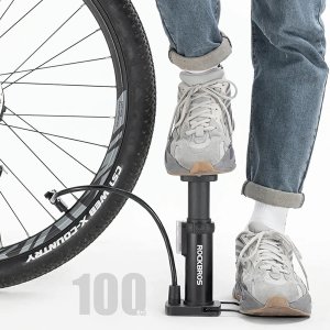 RockBros Pompka rowerowa 4522L nożna ultralekka - czarna (5907769391033) 6