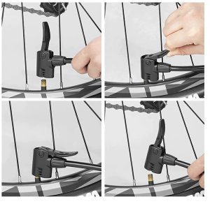 RockBros Pompka rowerowa 4522L nożna ultralekka - czarna (5907769391033) 7