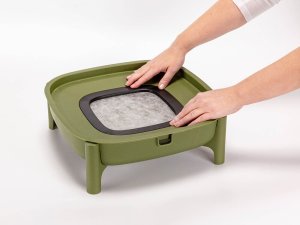 Ekobat Kompostownik domowy dla dżdżownic ciemnozielony Plastia 2