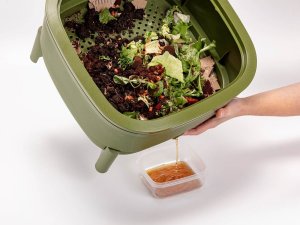 Ekobat Kompostownik domowy dla dżdżownic ciemnozielony Plastia 5