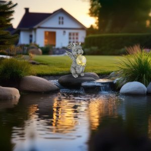 PowerNeed Lampa Solarna Dekoracyjna Stojąca LED Smok solar 33888 Globo 2