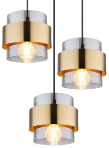 Lampa wisząca Globe Milley Czarna Matowa, Szkło, 8x E27, Globo 6