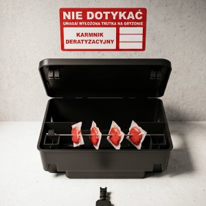 NO PEST Trutka Trucizna na Szczury Myszy Gryzonie Fluo Środek Gryzoniobójczy Pasta Czerwona Fluorescencyjna Świecąca Brodifakum 4kg 6