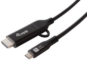 Adapter AV Equip USB-C->USB-C+HDMI PD100W 4K/ 60Hz 3.00m Alu. (128437) 4