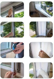 Smart Hardware Uszczelka okienna do klimatyzacji przenośnej rękaw do klimatyzatora 300CM 12