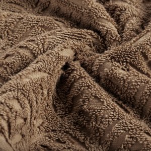 Lumarko Ręcznik z bawełny egipskiej EGIPT2 30x50 jasnobrązowy tłoczony 610 g 4
