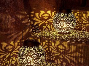 xxxxxxxxxxxxxxxx Verk Group (Verk) Lampion solarny ozdobny LED latarnia słoneczna czarna wisząca lampa 4