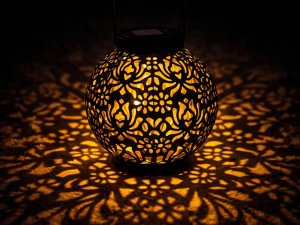 xxxxxxxxxxxxxxxx Verk Group (Verk) Lampion solarny ozdobny LED latarnia słoneczna czarna wisząca lampa 8