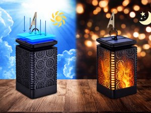xxxxxxxxxxxxxxxx Verk Group (Verk) Lampion solarny ozdobny LED latarnia słoneczna wisząca ogrodowa czujnik 5
