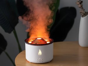 Dyfuzor zapachowy xxxxxxxxxxxxxxxx Verk Group (Verk) Nawilżacz powietrza dyfuzor z LED RGB efekt wulkanu mgiełka zapachowa 2