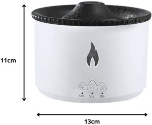 Dyfuzor zapachowy xxxxxxxxxxxxxxxx Verk Group (Verk) Nawilżacz powietrza dyfuzor z LED RGB efekt wulkanu mgiełka zapachowa 9
