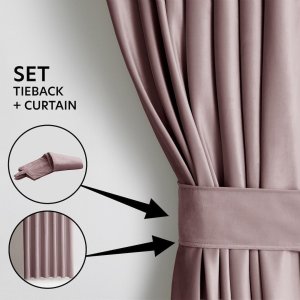 Fabryka Firan Zasłona VELVET 140x270 brązowa welwet przelotki srebrne Restilo 2